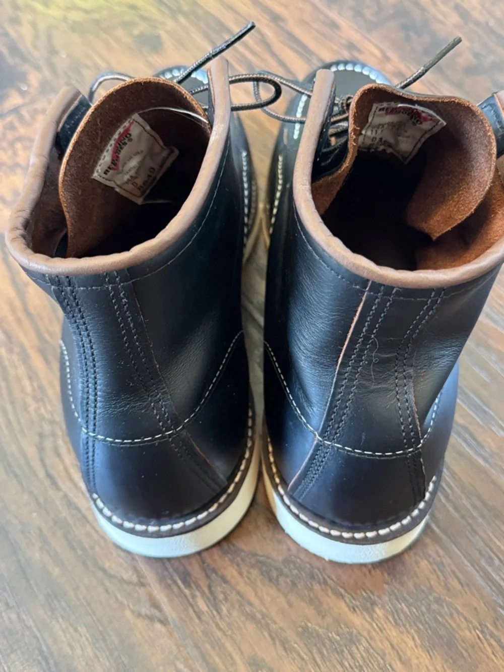 Red Wing Shoes Men's 6-Inch Boot in Black Prairie Leather, Style # 8849, Sz 11.5